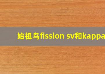 始祖鸟fission sv和kappa